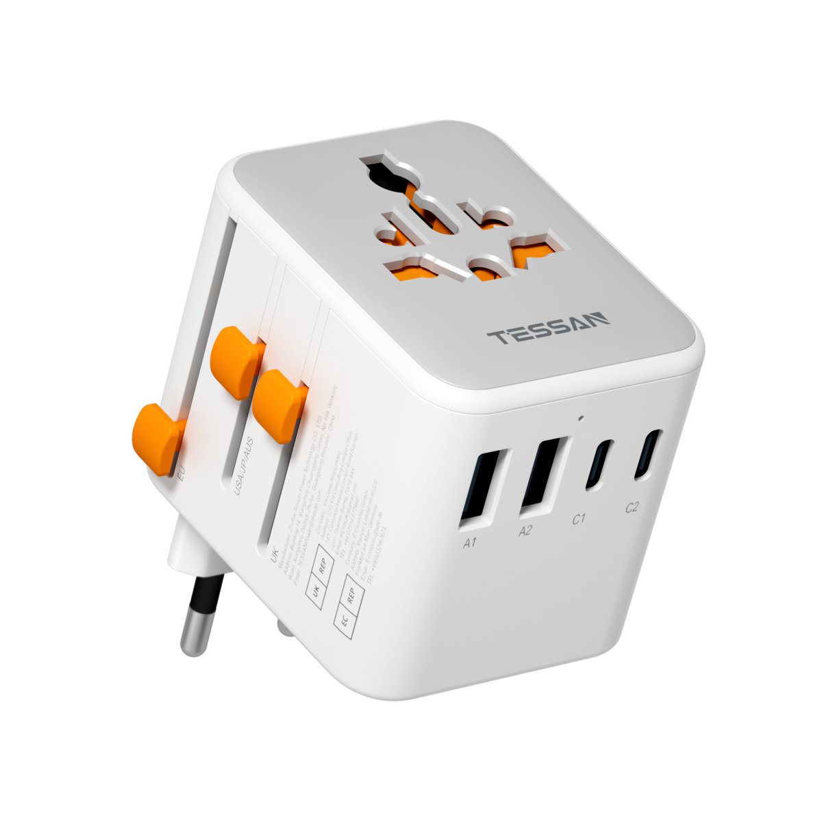 TESSAN Global Mini 28W Universal Travel Adapter GaNTechnology