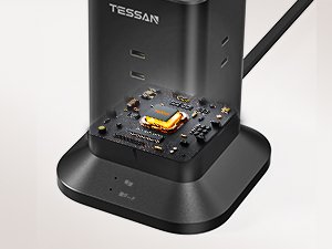 TESSAN Japan Overload Protector/Surge Protector With 8 AC Outlets 2 USB-A 1 Type-C 2M/3M Cable