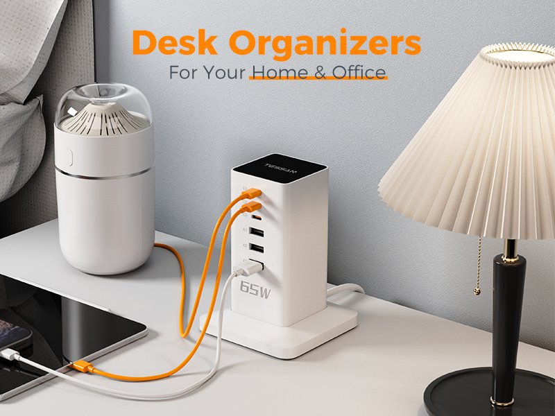 Tessan US/ Canada/ Mexico USB Charging Station 65W Charging Hub with 6 Ports